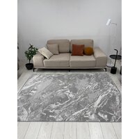 Ковер для жилой комнаты Radjab Carpet Афина Прямоугольник 9012A 12846RK (1.6x2.3, Grey/Grey) - Превью изображения №3 — Интернет-магазин Time-Shop