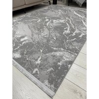 Ковер для жилой комнаты Radjab Carpet Афина Прямоугольник 9012A 12846RK (1.6x2.3, Grey/Grey) - Превью изображения №5 — Интернет-магазин Time-Shop