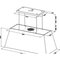 Кухонная вытяжка Faber Chloe XL IS.CG Matt F110 321.0506.537 - Превью изображения №3 — Интернет-магазин Time-Shop