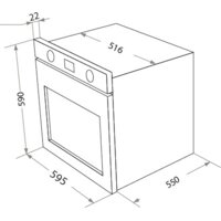 Электрический духовой шкаф HOMSair OEF657S - Превью изображения №2 — Интернет-магазин Time-Shop
