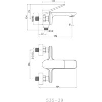 Смеситель Cersanit Odra 63051 - Превью изображения №2 — Интернет-магазин Time-Shop