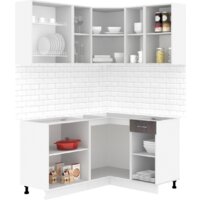 Готовая кухня Кортекс-мебель Корнелия Лира 1.5x1.3 без столешницы (капучино/оникс) - Превью изображения №2 — Интернет-магазин Time-Shop