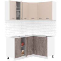 Кортекс-мебель Корнелия Лира 1.5x1.3 без столешницы (капучино/оникс)