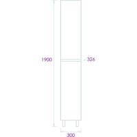  Onika Шкаф-пенал Милтон 30 403078 (серый/дуб сонома) - Превью изображения №5 — Интернет-магазин Time-Shop