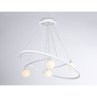 Подвесная люстра Ambrella light Comfort FL66326/1+4 WH (белый) - Превью изображения №4 — Интернет-магазин Time-Shop