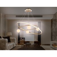 Подвесная люстра Ambrella light Comfort FL66326/1+4 WH (белый) - Превью изображения №8 — Интернет-магазин Time-Shop