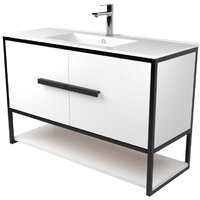 Дабер Тумба под умывальник 008 WeltWasser Deilbach 7517-100 Т8.10W.2.5 (черный/белый)