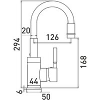 Смеситель Gross Aqua ColorFlex 3241508MB (черный матовый) - Превью изображения №4 — Интернет-магазин Time-Shop