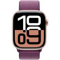 Умные часы Apple Watch Series 10 46 мм (алюминиевый корпус, розовое золото/сливовый, нейлоновый ремешок) - Превью изображения №2 — Интернет-магазин Time-Shop