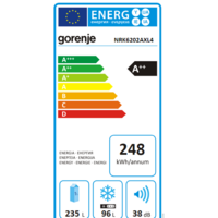 Холодильник Gorenje NRK6202AXL4 - Превью изображения №10 — Интернет-магазин Time-Shop