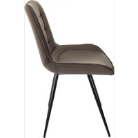 Стул Бюрократ CH-K2 4 шт (коричневый Holland 74/черный) - Превью изображения №7 — Интернет-магазин Time-Shop