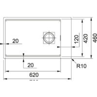 Кухонная мойка Franke Kubus 2 KNG 110-62 125.0512.515 (оникс) - Превью изображения №2 — Интернет-магазин Time-Shop