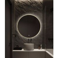 Зеркало EMZE Led с подсветкой и УФ-окантовкой D80 LED.UV.80.80.AUR (золото) - Превью изображения №2 — Интернет-магазин Time-Shop