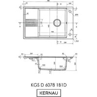 Кухонная мойка Kernau KGS D 6078 Deep Black - Превью изображения №8 — Интернет-магазин Time-Shop