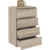 Комод Кортекс-мебель Бари 60 4ш (дуб сонома/дуб сонома/дуб сонома) - Превью изображения №2 — Интернет-магазин Time-Shop