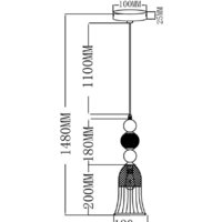 Подвесная люстра Moderli Glassy V10907-P - Превью изображения №6 — Интернет-магазин Time-Shop
