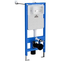 Унитаз подвесной Roxen Porto One Rimless 6 в 1 StounFix Dual Fresh 639404 (белое стекло) - Превью изображения №3 — Интернет-магазин Time-Shop