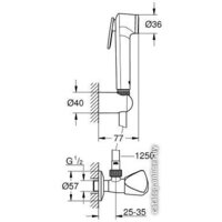 Гигиенический душ Grohe Tempesta-F Trigger Spray 30 [27514001] - Превью изображения №2 — Интернет-магазин Time-Shop