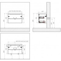  BelBagno Тумба под умывальник Etna-700-2C-SO-BO-P (bianco opaco) - Превью изображения №3 — Интернет-магазин Time-Shop