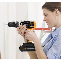 Дрель-шуруповерт Deko DKCD20FU-Li SET 63 063-4175 (с 2-мя АКБ, кейс) - Превью изображения №7 — Интернет-магазин Time-Shop