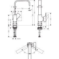 Смеситель Hansgrohe Metropol 32511000 - Превью изображения №2 — Интернет-магазин Time-Shop