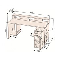 Стол Интерлиния Skill-2 (белый) - Превью изображения №2 — Интернет-магазин Time-Shop