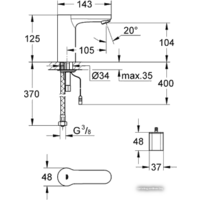 Смеситель Grohe Eurosmart Cosmopolitan E 36330001 - Превью изображения №2 — Интернет-магазин Time-Shop