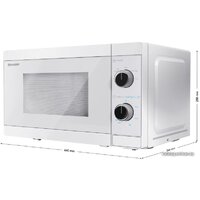 Микроволновая печь Sharp YC-MS01E-C - Превью изображения №4 — Интернет-магазин Time-Shop