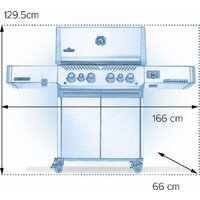 Газовый гриль для дачи Napoleon Prestige 500 Connected RSIB P500VXRSIBPSS-PL - Превью изображения №4 — Интернет-магазин Time-Shop
