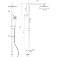 Душевая система  Ledeme L2416 - Превью изображения №2 — Интернет-магазин Time-Shop