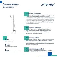 Душевая система  Milardo Rora RORSB4FM06 - Превью изображения №6 — Интернет-магазин Time-Shop