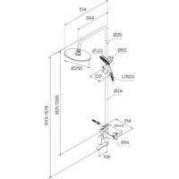 Душевая система  Milardo Rora RORSB4FM06 - Превью изображения №4 — Интернет-магазин Time-Shop