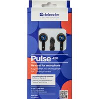 Наушники Defender Pulse 420 (черный/синий) [63423] - Превью изображения №6 — Интернет-магазин Time-Shop