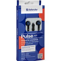 Наушники Defender Pulse 420 (черный/синий) [63423] - Превью изображения №5 — Интернет-магазин Time-Shop