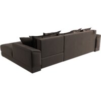 Угловой диван Лига диванов НордСтар правый 121109 (велюр коричневый/подушки велюр коричневый) - Превью изображения №8 — Интернет-магазин Time-Shop