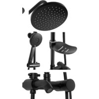 Душевая система  Rea Luis REA-P7005 (черный) - Превью изображения №2 — Интернет-магазин Time-Shop