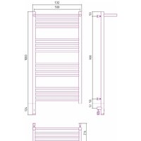 Полотенцесушитель Сунержа Богема с полкой 3.0 1000х500 МЭМ левый 00-5806-1050 - Превью изображения №4 — Интернет-магазин Time-Shop