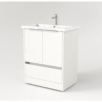  Дабер Тумба под умывальник 017 Cersanit Como 70 Т17.7С.0.5Б (белый древесный/ручка белая) - Превью изображения №3 — Интернет-магазин Time-Shop