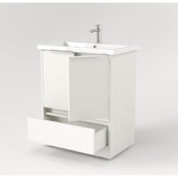  Дабер Тумба под умывальник 017 Cersanit Como 70 Т17.7С.0.5Б (белый древесный/ручка белая) - Превью изображения №2 — Интернет-магазин Time-Shop