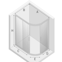 Душевой уголок NEW TRENDY New Varia 120x85 K-0509 - Превью изображения №7 — Интернет-магазин Time-Shop