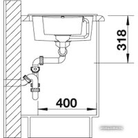 Кухонная мойка Blanco Metra 6 S Compact 515044 (кофе) - Превью изображения №3 — Интернет-магазин Time-Shop