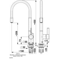Смеситель Armatura Calix 6543-915-00 - Превью изображения №2 — Интернет-магазин Time-Shop