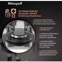 Варочная панель Weissgauff HGG 430 XRV - Превью изображения №6 — Интернет-магазин Time-Shop