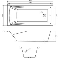 Ванна Lauter Aurora 160x70 21010060 (с каркасом) - Превью изображения №9 — Интернет-магазин Time-Shop