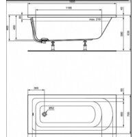 Ванна Ideal Standard Hot Line 160x70 K274501 - Превью изображения №3 — Интернет-магазин Time-Shop
