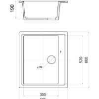 Кухонная мойка Wisent 600-30W (с сифоном GER013) - Превью изображения №6 — Интернет-магазин Time-Shop