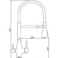 Смеситель Gappo G4399-75 - Превью изображения №2 — Интернет-магазин Time-Shop