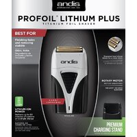 Электробритва Andis ProFoil Lithium Plus Titanium Foil Shaver TS-2 - Превью изображения №6 — Интернет-магазин Time-Shop