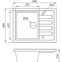 Кухонная мойка БелЭворс Vega (грей) - Превью изображения №2 — Интернет-магазин Time-Shop