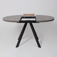 Кухонный стол Мамадома Rondo M-100 раздвижной 100-135 (дымчатая керамика/черный) - Превью изображения №26 — Интернет-магазин Time-Shop